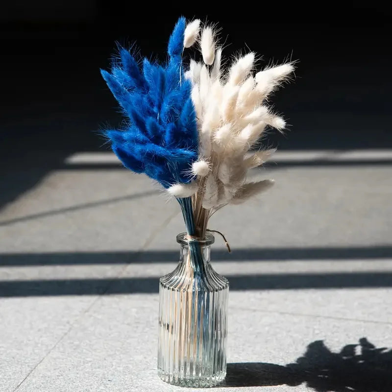 60 PCS Dried Bunny Tails Grass – Boho Wedding & Home Decor Dried Floral Bouquet Axl