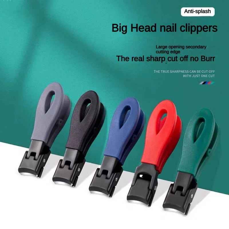 Wide-Jaw Anti-Splash Nail Clipper – Stainless Steel Heavy Duty Nail Clipper Axl