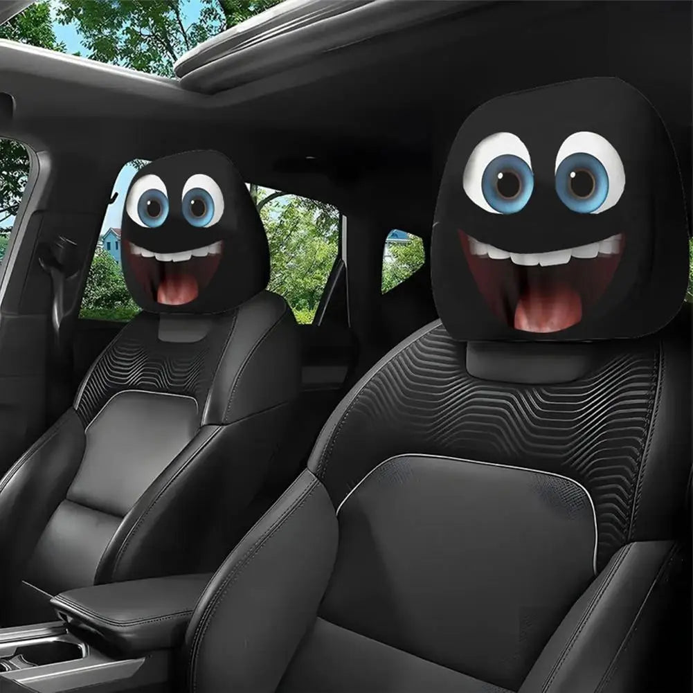 Cartoon Anime Car Headrest Covers – Universal Elastic Fit 2pc Car Headrest Covers Axl