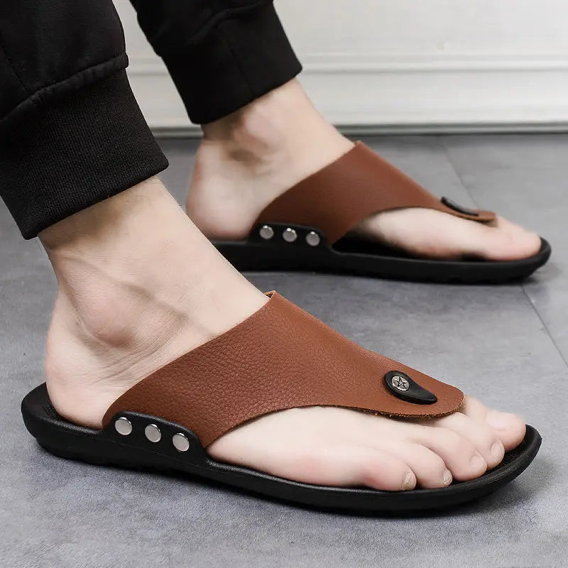 YBQJOO Men's Flip-Flops – Non-Slip Beach Sandals & Slippers Men's Flip-Flops Axl
