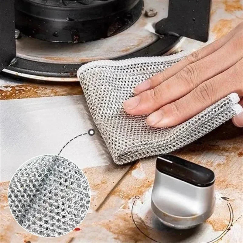 20-Pack Double-Sided Microfiber Magic Cleaning Cloths & Scrub Rags Microfiber Cleaning Cloths Axl