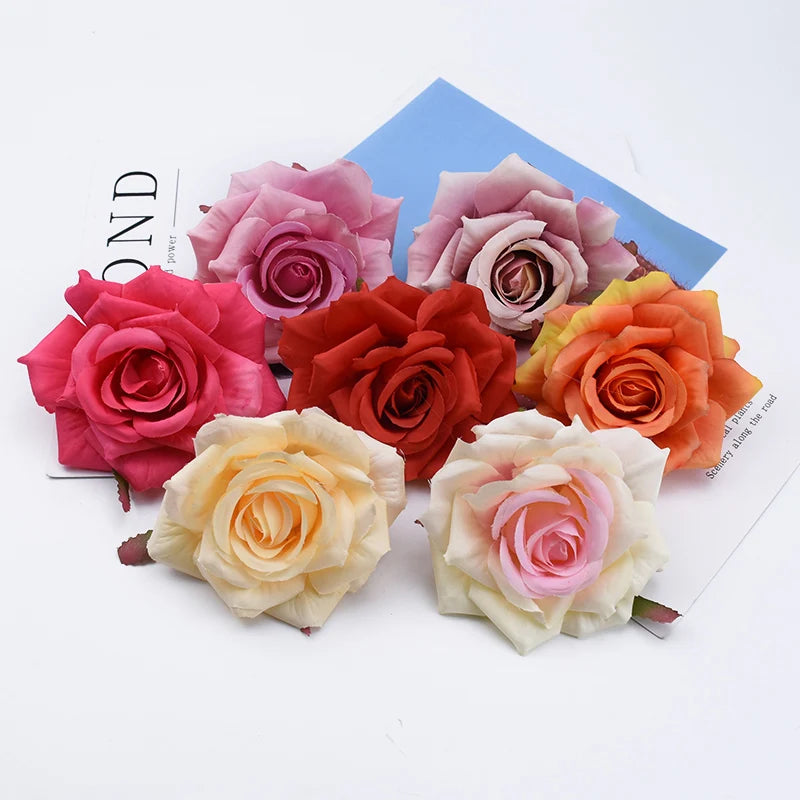 Silk Rose Artificial Flowers 5/10 Pcs | Wedding & Home Decor Artificial Silk Flowers Axl