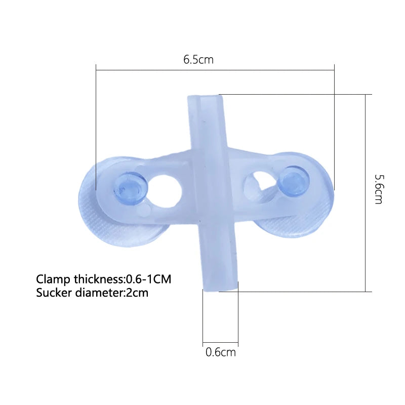 Aquarium Fish Tank Divider Isolation Clips with Suction Cups 2Pc Aquarium Divider Clip Axl