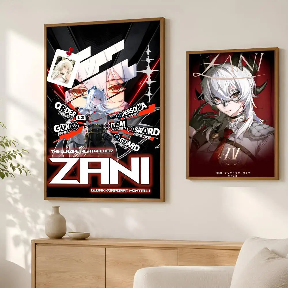 Game Zani Self-Stick HD Wall Art Poster – Waterproof Decor Wall Art Poster Axl