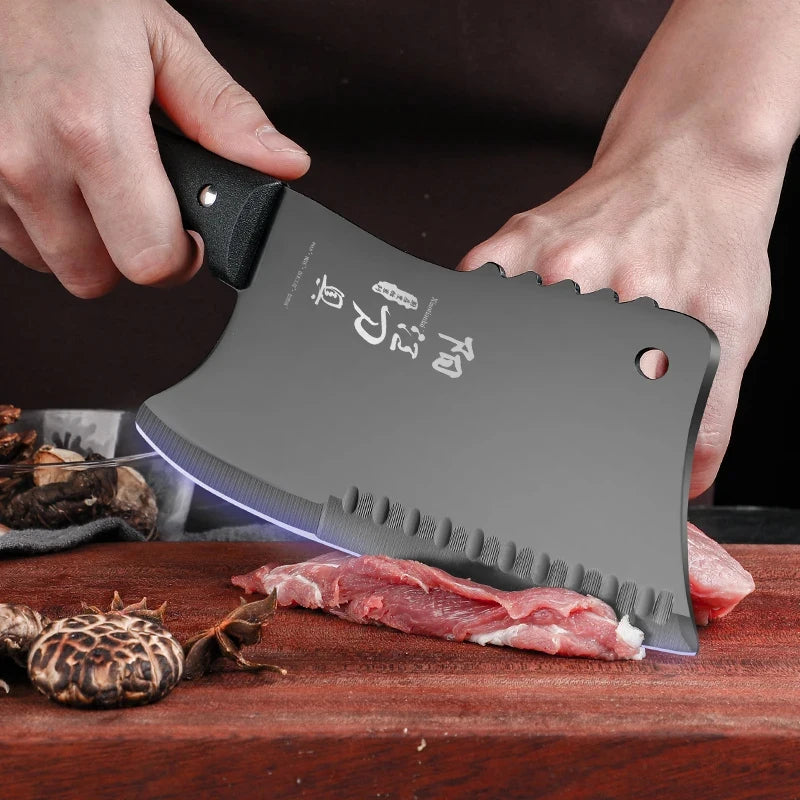 Professional Stainless Steel Cleaver Knife – Sharp Chef's Slicer Kitchen Cleaver Knife Axl