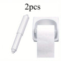 Spring-Loaded Toilet Paper Holder – Tool-Free Auto Replace Toilet Paper Holder Axl white