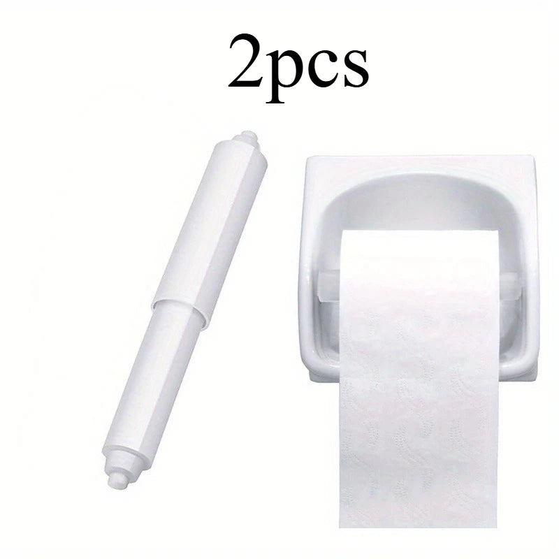 Spring-Loaded Toilet Paper Holder – Tool-Free Auto Replace Toilet Paper Holder Axl white