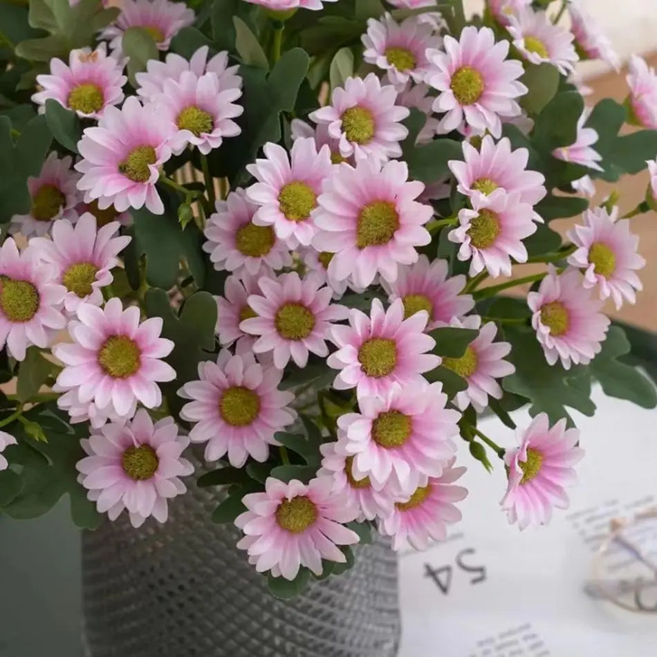 Autumn Silk Daisy Artificial Flowers – Wedding & Home Decor Artificial Flower Bouquet Axl