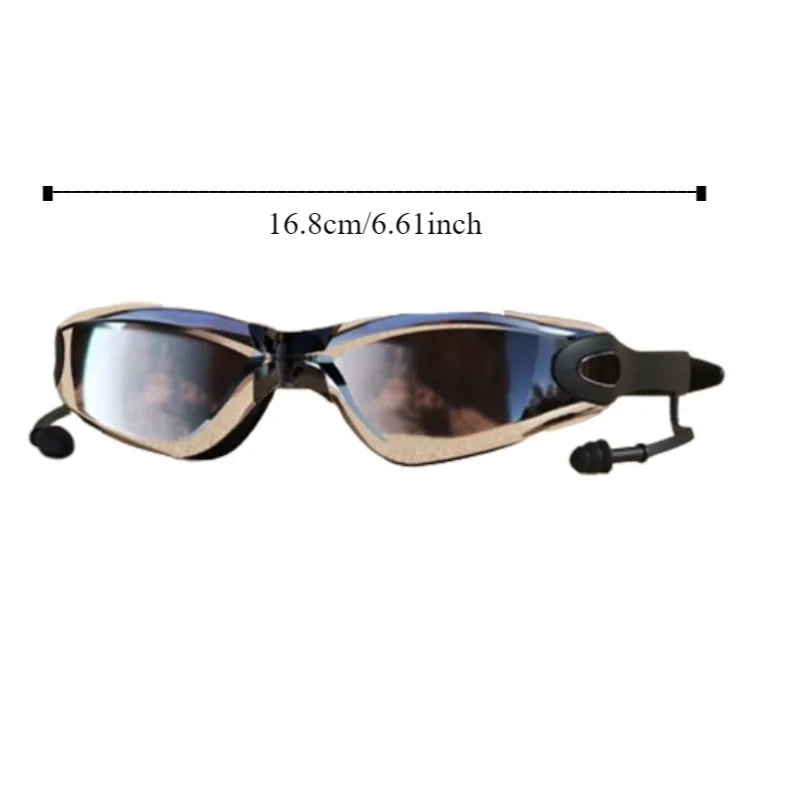Anti-Fog Swimming Goggles with Earplugs | Silicone Swim Goggles Swimming Goggles Axl