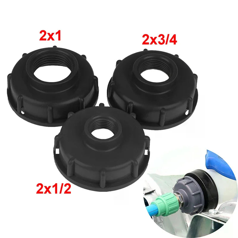S60X6 IBC Tank Adapter 1/2" 3/4" 1" Coarse Thread Connector IBC Tank Fitting Axl