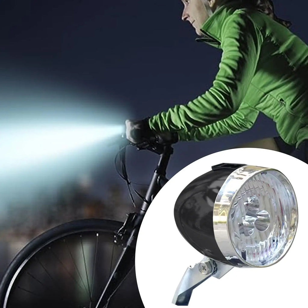 Retro Bike Headlight – USB Rechargeable 3 LED Front Light Bicycle Headlight Axl