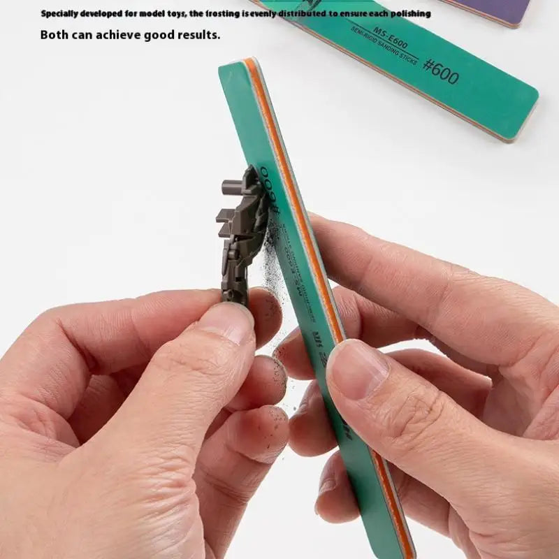 Semi-Rigid Sanding Sticks #400–#1500 | 6-Pack Model Polish Kit Model Sanding Kit Axl