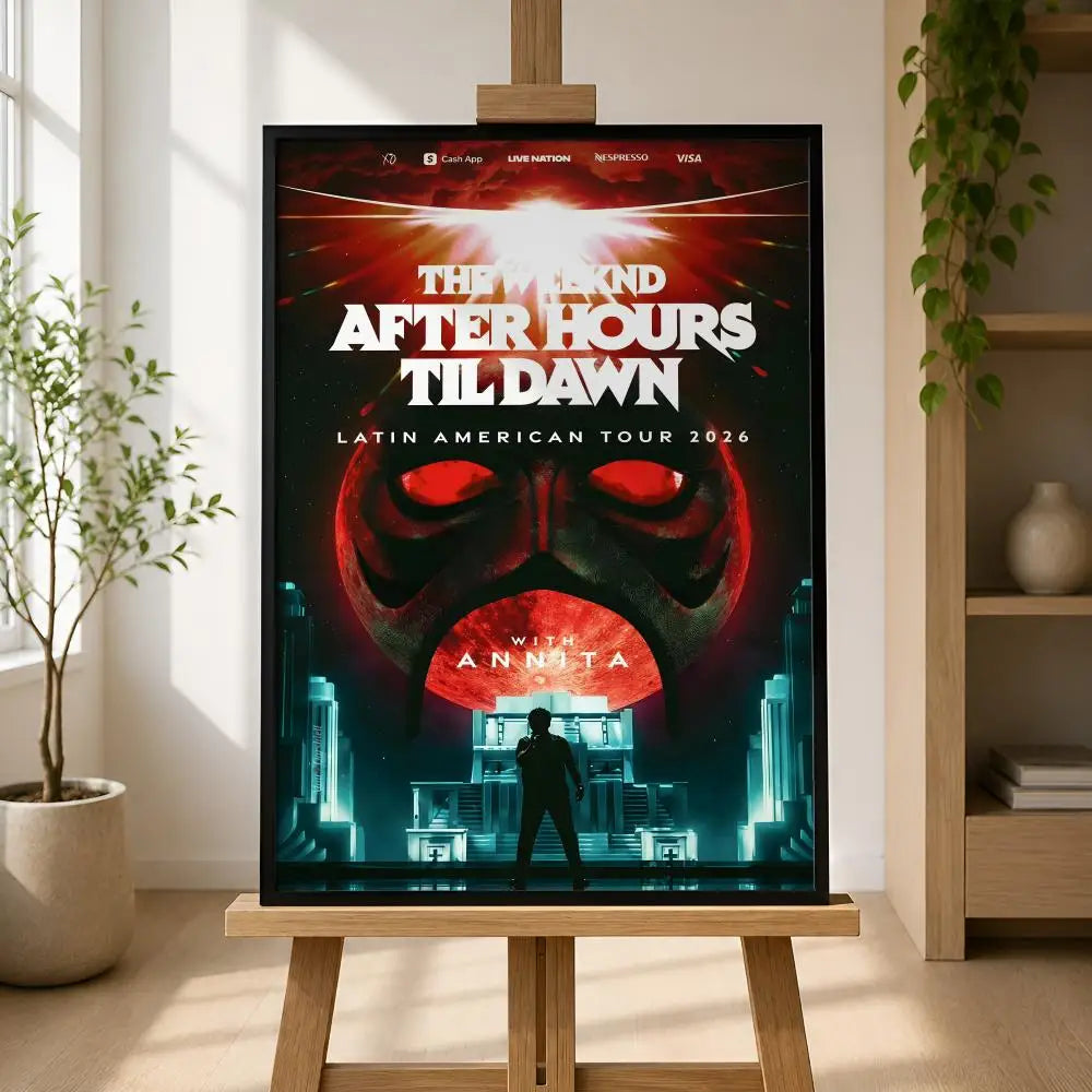 The Weeknd Waterproof PVC Peel-and-Stick HD Wall Poster Wall Art Poster Axl