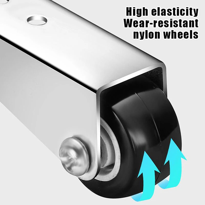 Stainless Steel Silent Furniture Roller Pulley Side Mount Furniture Roller Pulley Axl
