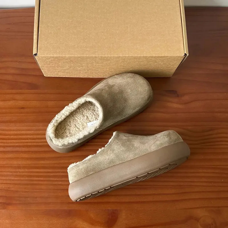 Unisex Suede Clogs – Cork Footbed Flat Mules & Arch Support Suede Clogs Axl