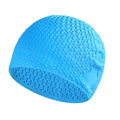 Silicone Swimming Cap – Waterproof Ear Protection Pool Hat Silicone Swim Cap Axl blue