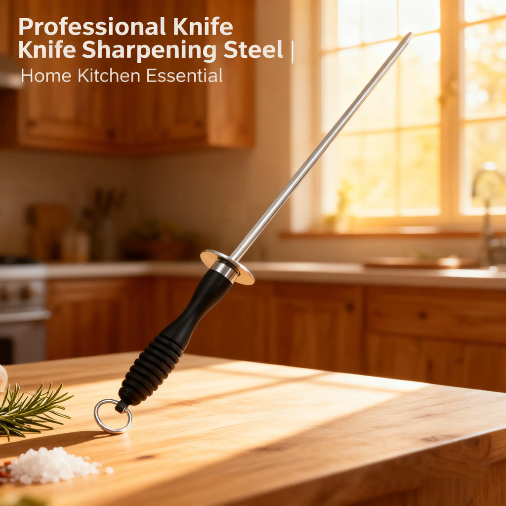 Stainless Steel Knife Honing Rod – Anti-Slip Handle | YRIDEFE Knife Honing Rod Axl