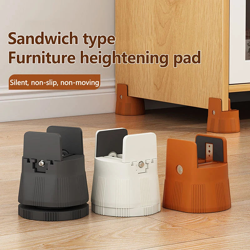 Adjustable Furniture Risers – Heavy-Duty Non-Slip Leg Pads Furniture Riser Axl
