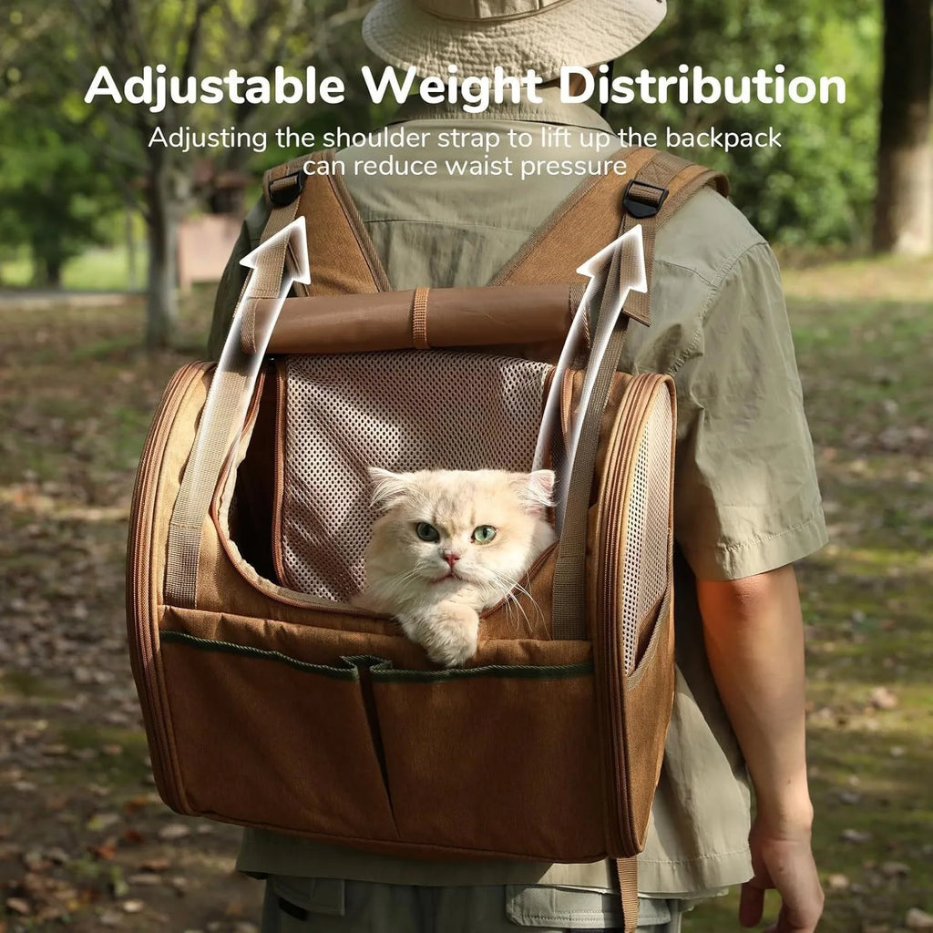 Expandable Cat Backpack – Breathable Space Capsule Pet Carrier Pet Carrier Backpack Axl