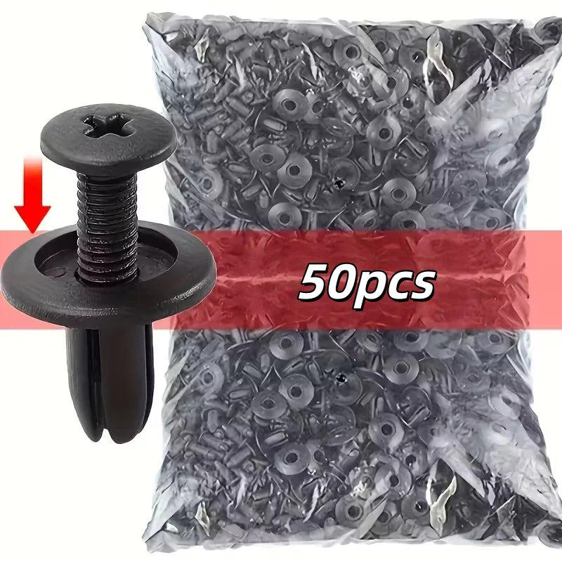50 Pcs Automotive Fastener Clip Set – Car Body Trim Fixing Clips Automotive Fastener Clips Axl 50pcs