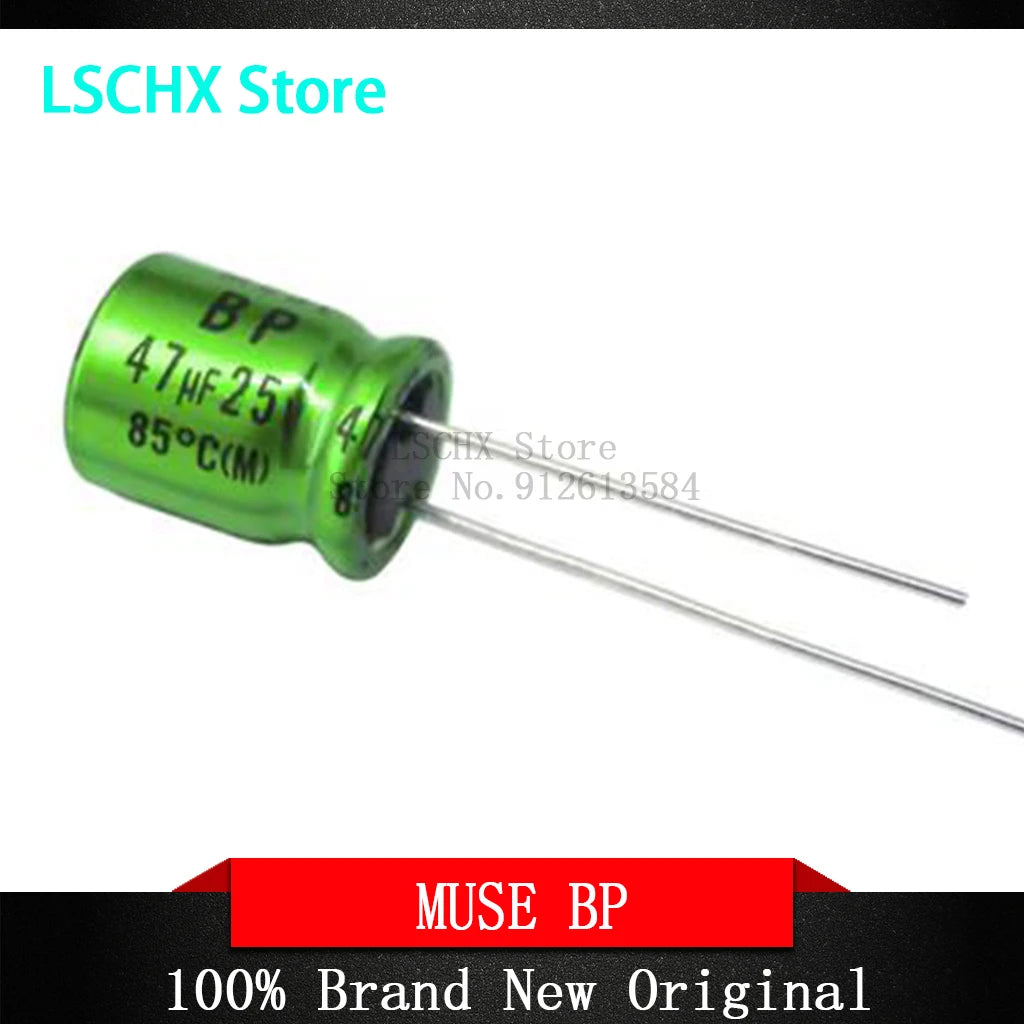 Nichicon MUSE BP ES HiFi Audio Capacitors 10pcs | Non-Polar HiFi Audio Capacitor Axl