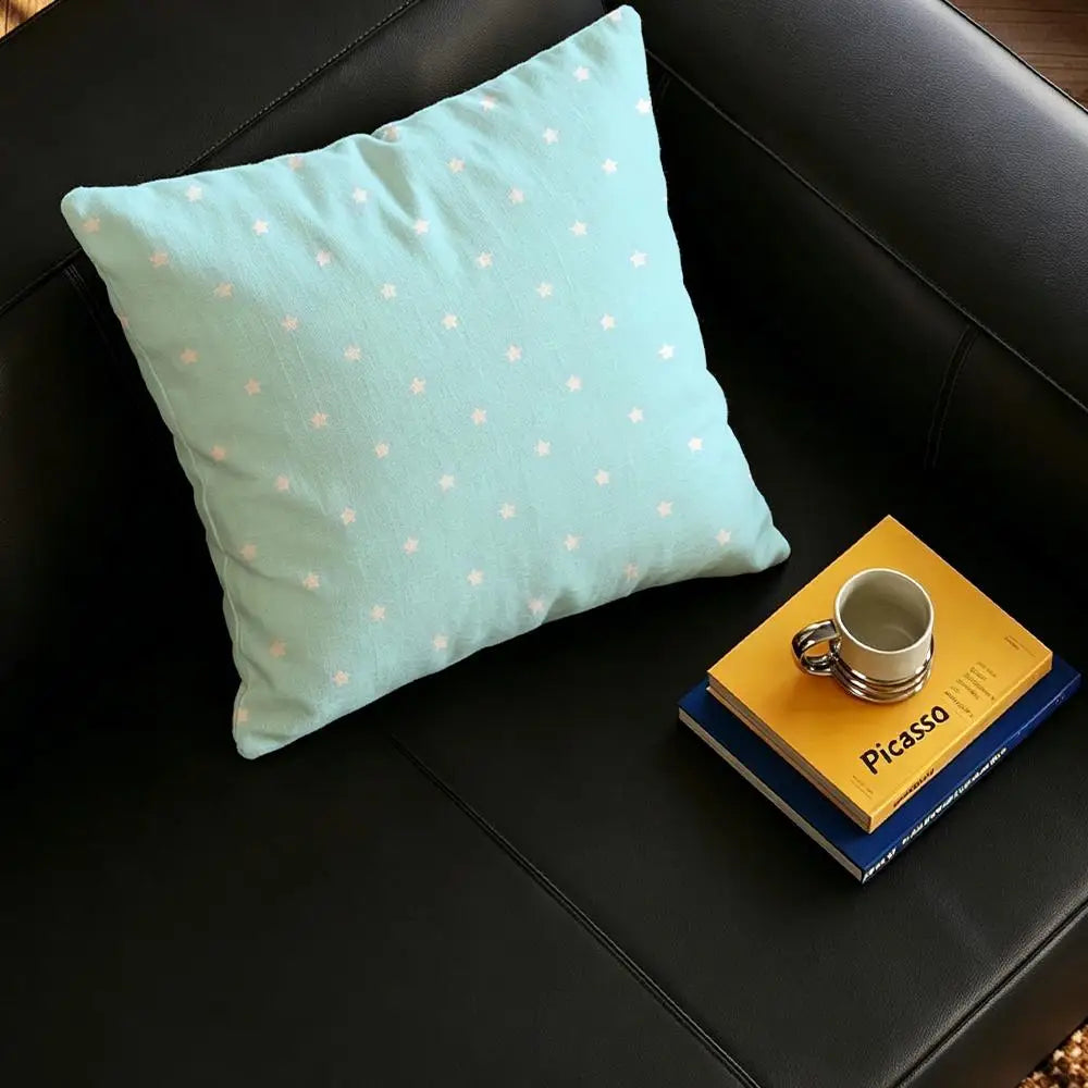 Natural Linen Cushion Covers – Star & Polka Print | 6 Sizes Linen Cushion Cover Axl