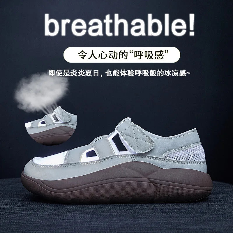 Women's Platform Sandals – Open Toe Slip-On Roman Summer Shoes Platform Sandals Axl
