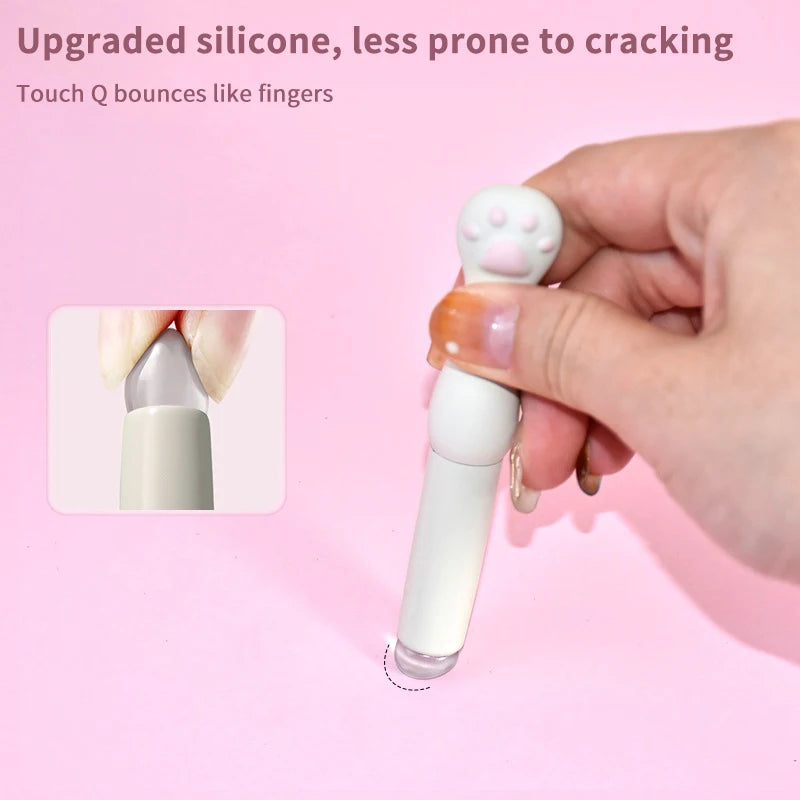 Silicone Lip Brush with Cover – Angled Lip & Concealer Tool Silicone Lip Brush Axl