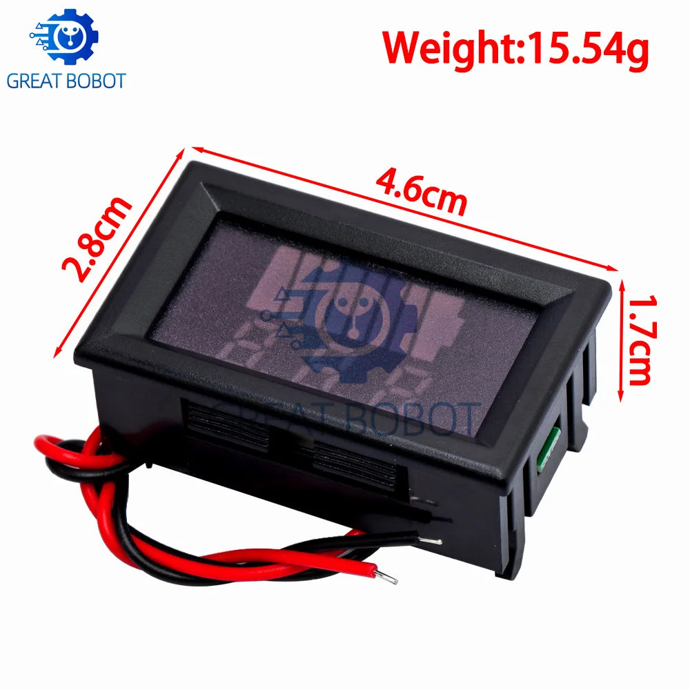12V–60V Battery Capacity Meter | Blue LED Voltmeter Waterproof Battery Capacity Meter Axl
