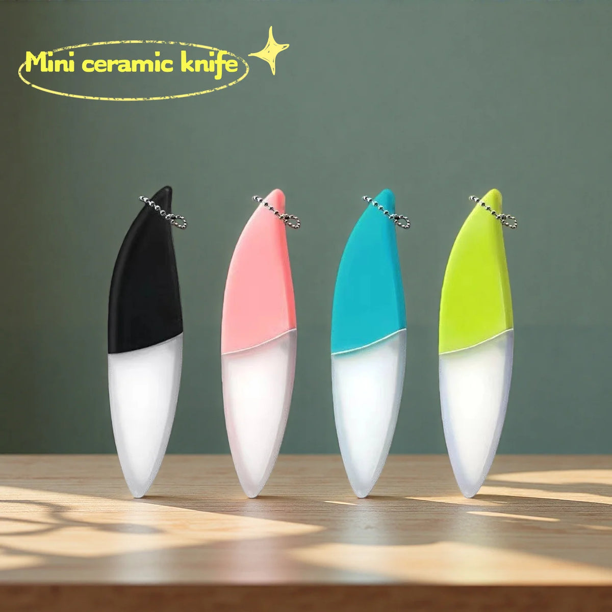Ceramic Fruit Knife Set – Portable Mini Slicer with Cover Ceramic Fruit Knife Axl