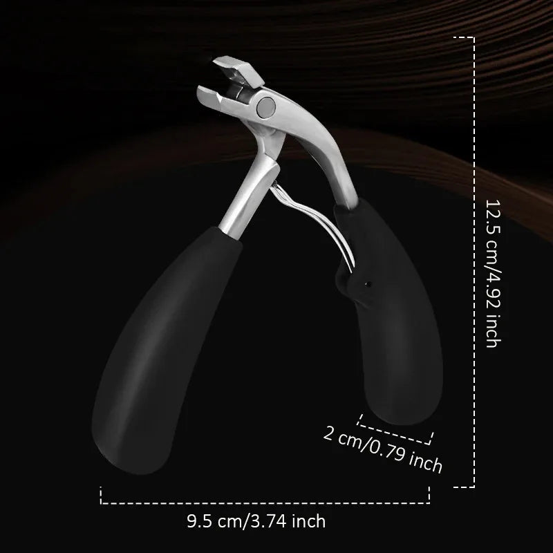 Professional Stainless Steel Nail Clippers – Concave Curved Blade Nail Clippers Axl