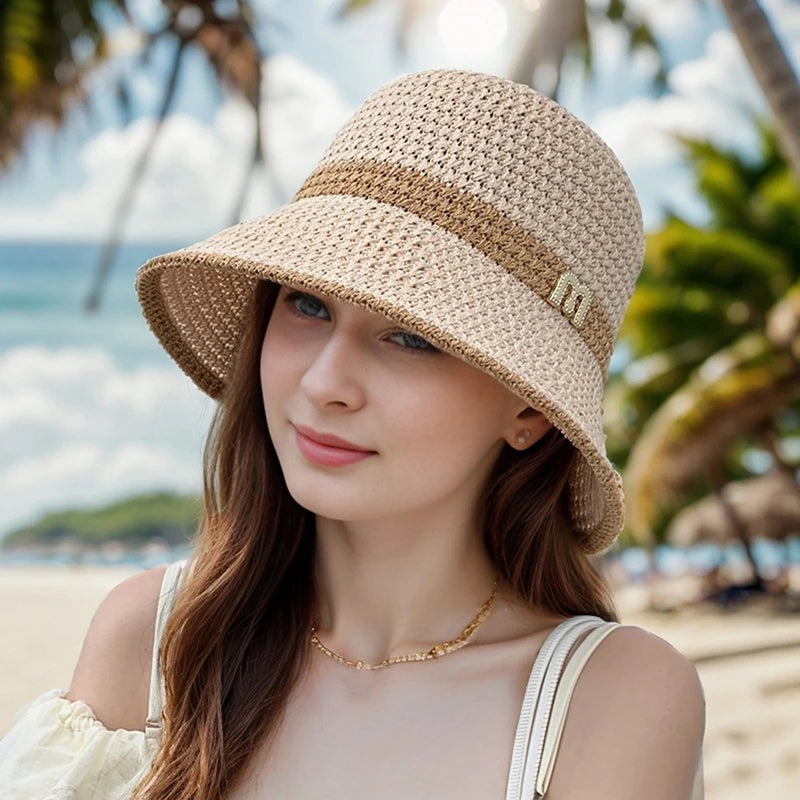 Women's Foldable Bucket Hat – UV Protection Summer Beach Hat Bucket Sun Hat Axl