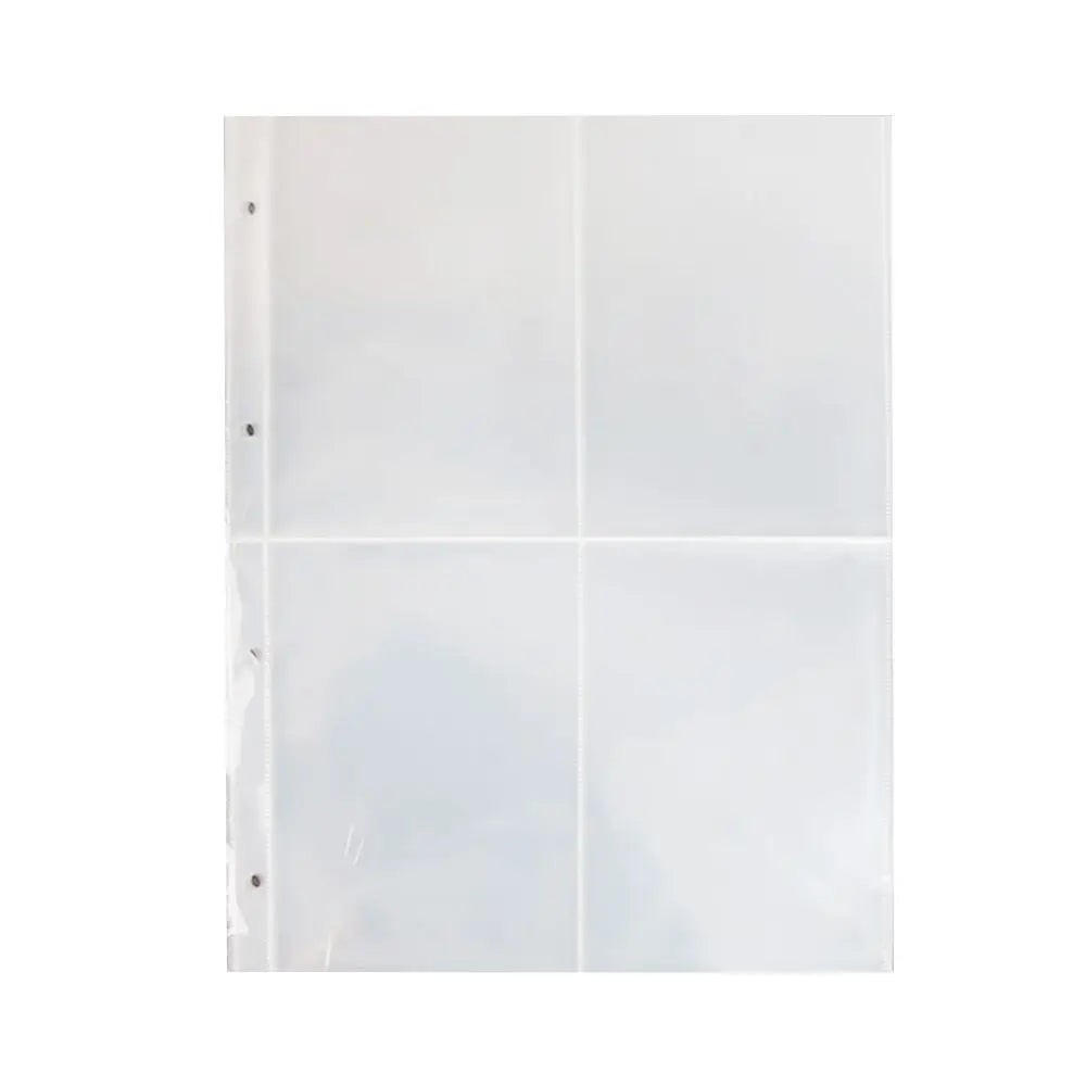 A4 Clear Photo Album Refill Pages – 4-Ring Binder Card Sleeves Binder Refill Pages Axl 4 Girds
