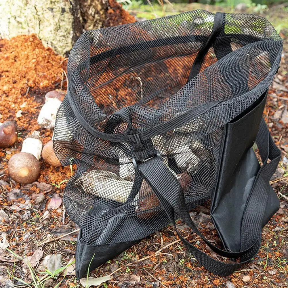 Mushroom Foraging Mesh Bag with Adjustable Shoulder Strap Foraging Harvest Bag Axl