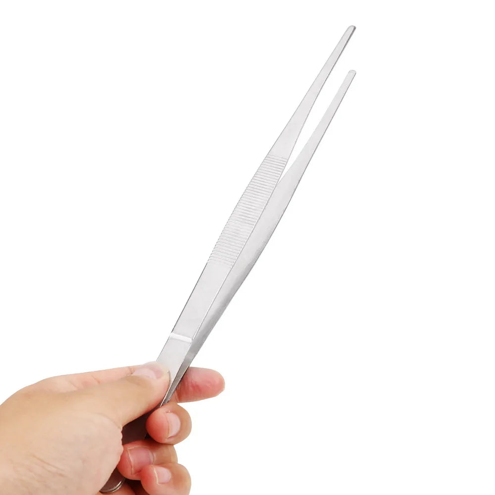 Stainless Steel BBQ Food Tongs & Tweezers – 20cm or 30cm BBQ Kitchen Tongs Axl