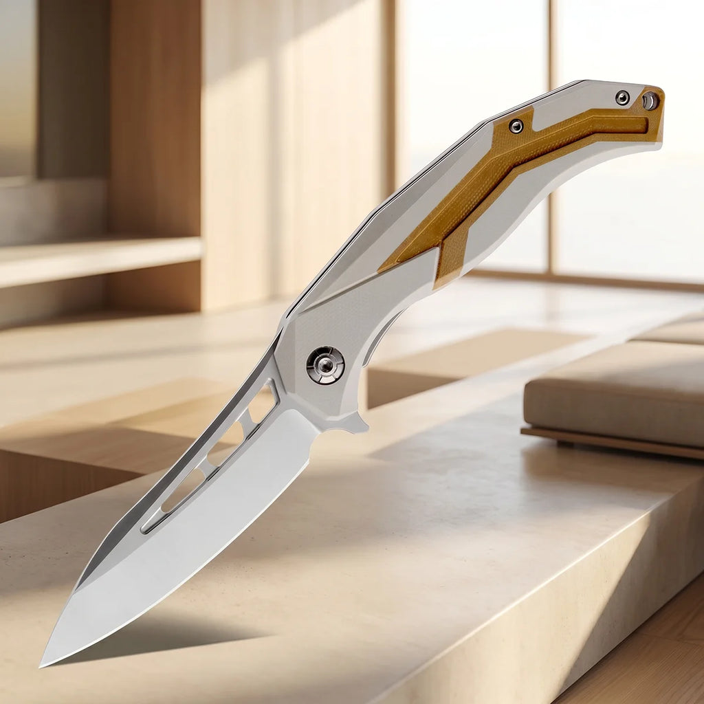 G10 Folding Knife – D2 Steel Blade for Camping & Hiking Folding Camping Knife Axl