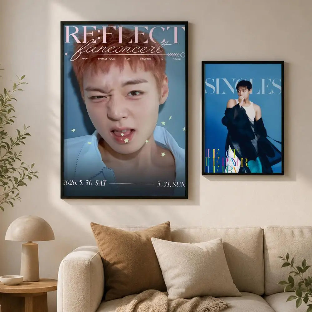 Park Ji-Hoon HD Self-Adhesive Wall Poster | Waterproof Decor Decorative Wall Poster Axl