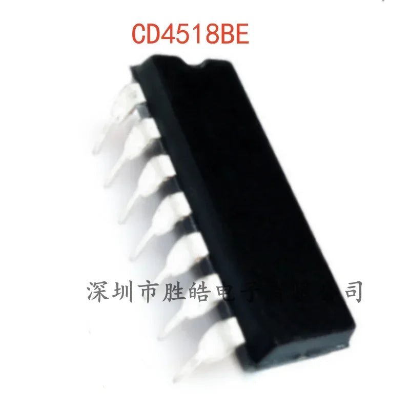 CD4518BE DIP-16 Dual BCD Counter IC Chip – 5 Pack Integrated Circuit IC Axl Default Title