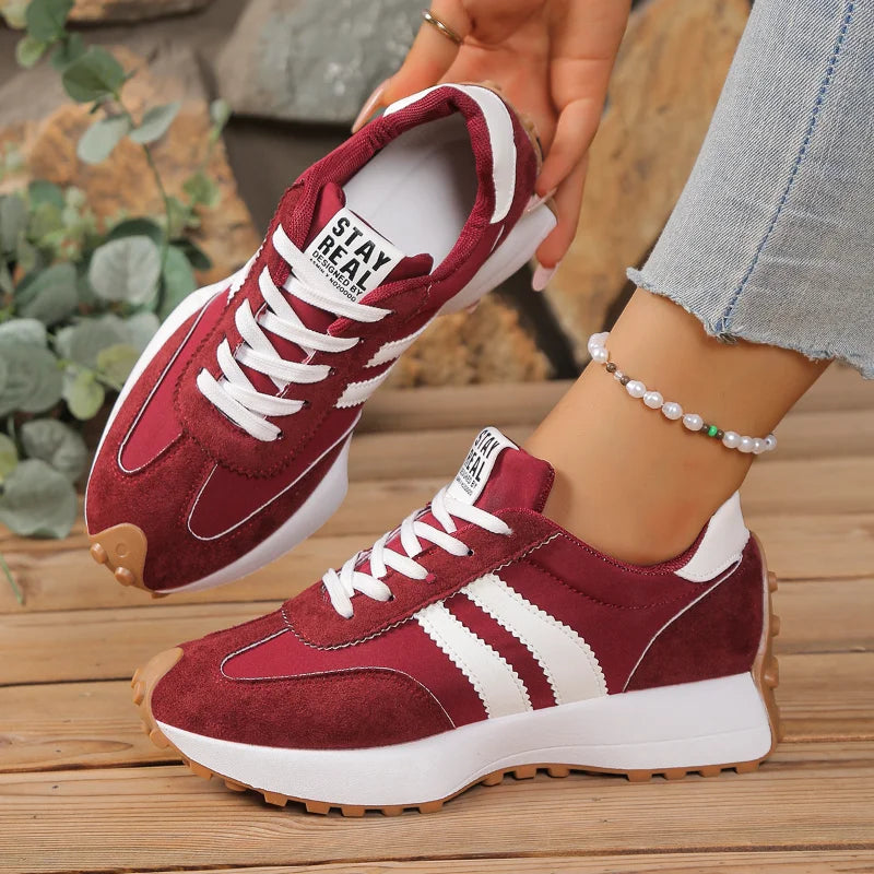 UXST Men's Casual Sneakers – Thick Sole Lightweight Lace-Up Casual Sneakers Axl