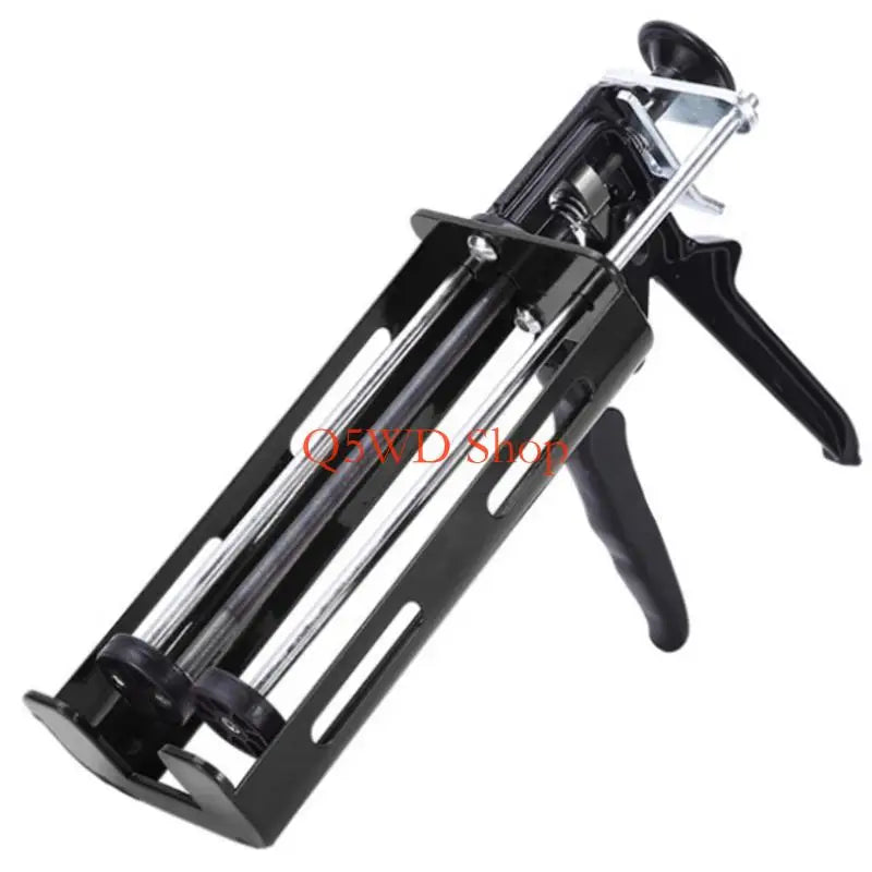 Dual-Tube Titanium Steel Caulking Gun – Precision Epoxy Applicator Caulking Gun Axl Black CN