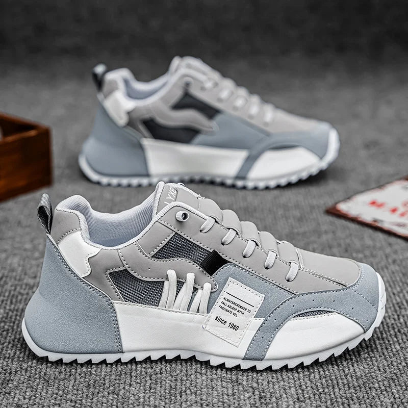 Lorilury Men's Platform Sneakers Lace-Up Sport Shoes Plus Size Men's Platform Sneakers Axl