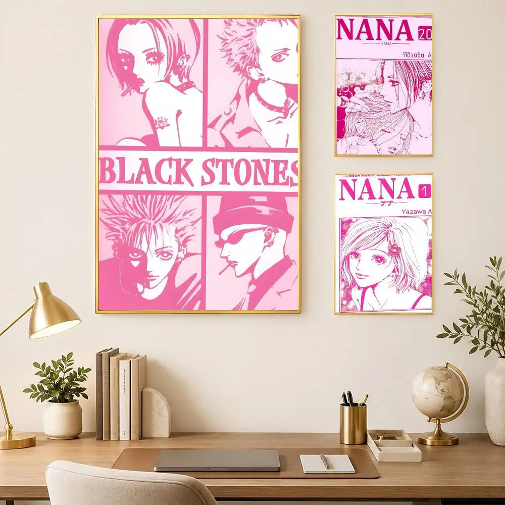 Anime Nana Self-Stick HD Wall Poster – Waterproof Room Decor Wall Art Poster Axl