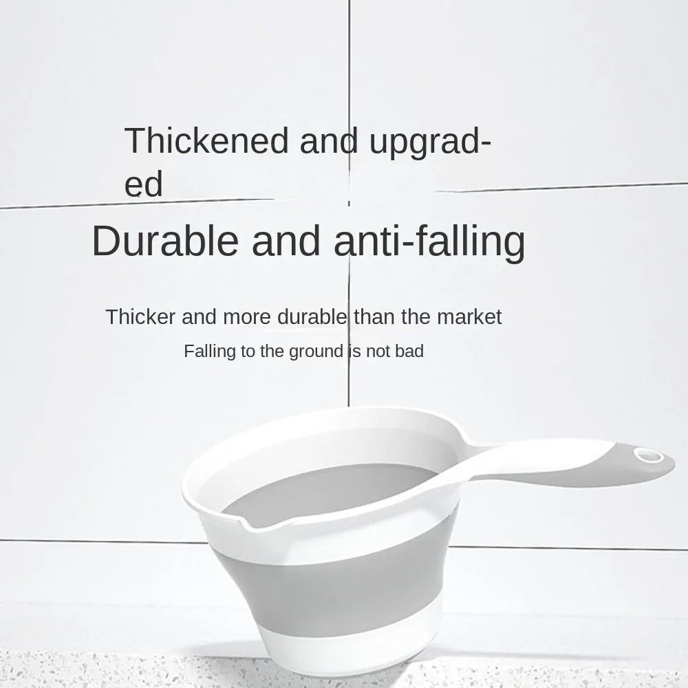 Collapsible Long Handle Water Scoop – Foldable Bath & Kitchen Ladle Folding Water Scoop Axl
