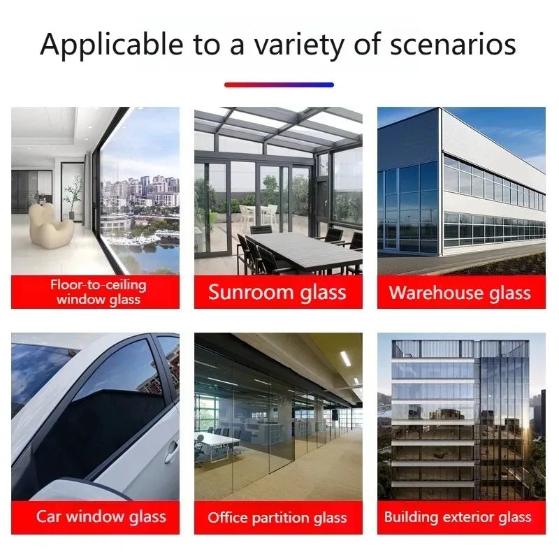 Car Windshield Sun Visor Tint Film Strip VLT 1-50% | 50x3m UV Window Tint Film Axl
