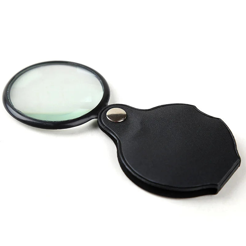 Mini 5X Folding Magnifying Glass – Portable Hand Loupe Folding Magnifier Axl