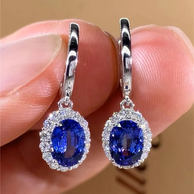 Huitan Cubic Zirconia Drop Earrings – Geometric Fashion Jewelry Drop Earrings Axl