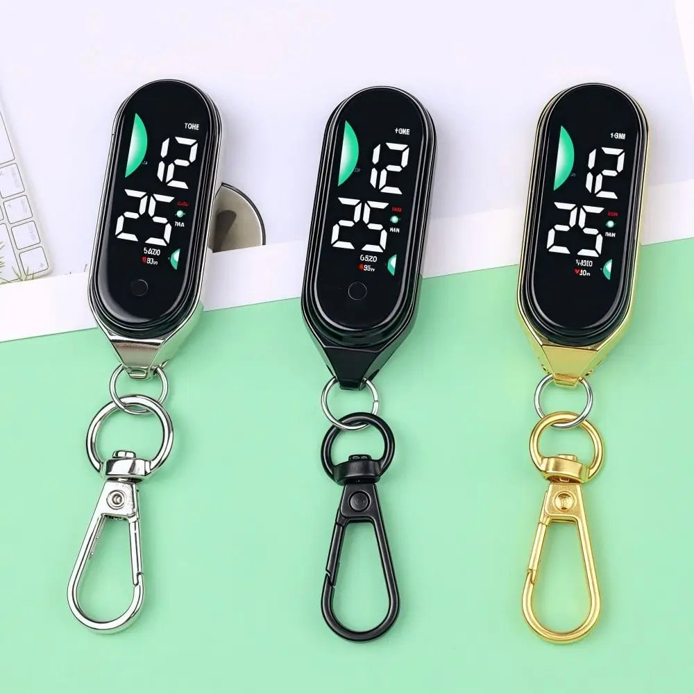 LED Digital Hanging Pocket Watch with Night Light Display Digital Pocket Watch Axl