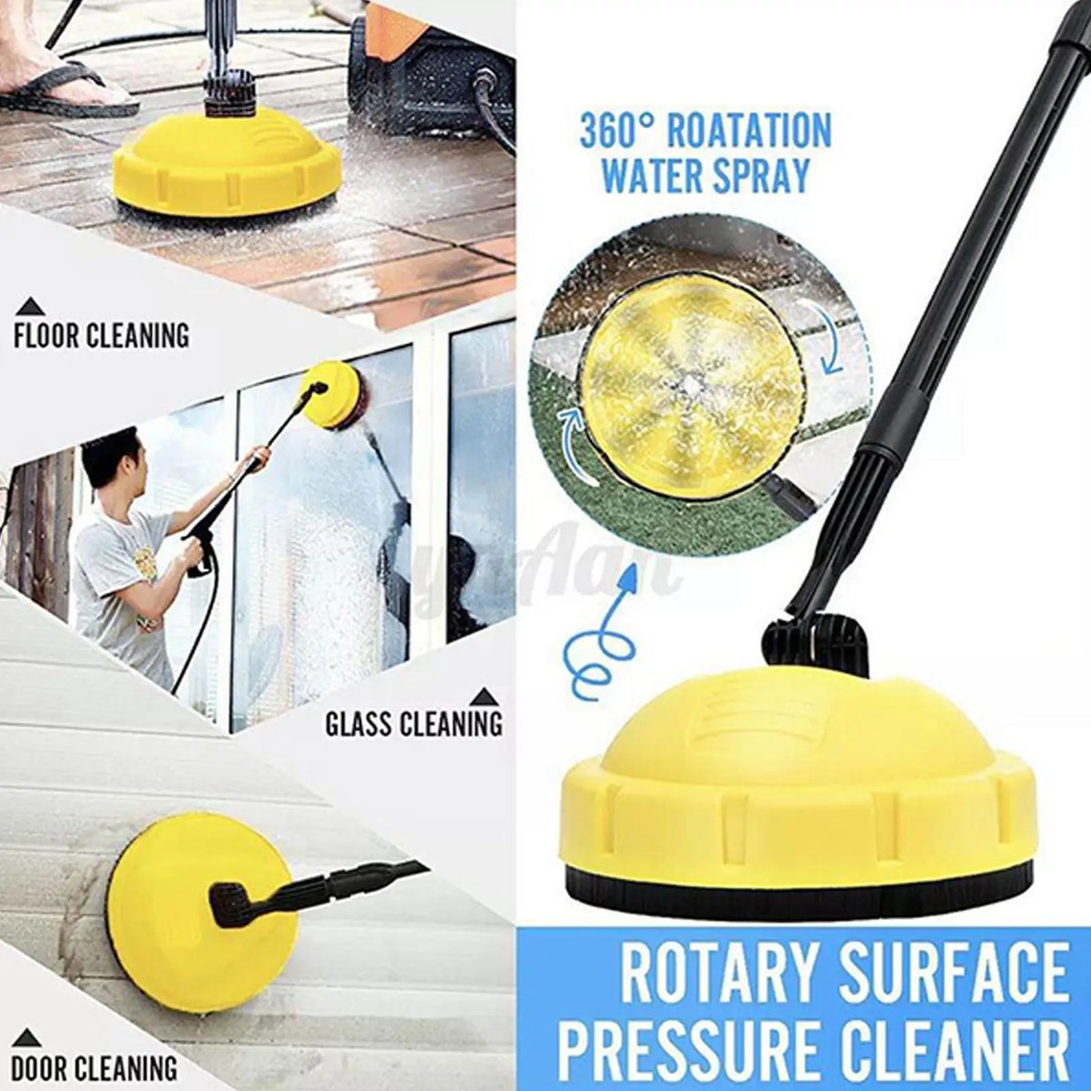 Pressure Washer Surface Cleaner Attachment – ABS Scrubber Pressure Washer Attachment Axl Default Title