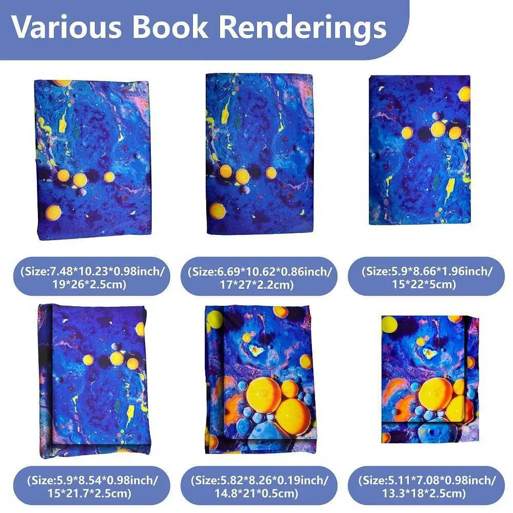 Floral Elastic Book Cover – Polyester Notebook Wrap 400x250mm Elastic Book Cover Axl