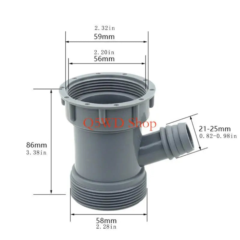 Kitchen Sink Y Drain Adapter – Strainer & Dishwasher Inlet Sink Drain Adapter Axl